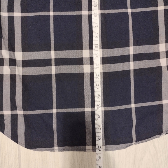 Burberry Brit Blue Nova Check Plaid Long Sleeve Button Down men's Shirt Sz M - Picture 6 of 6